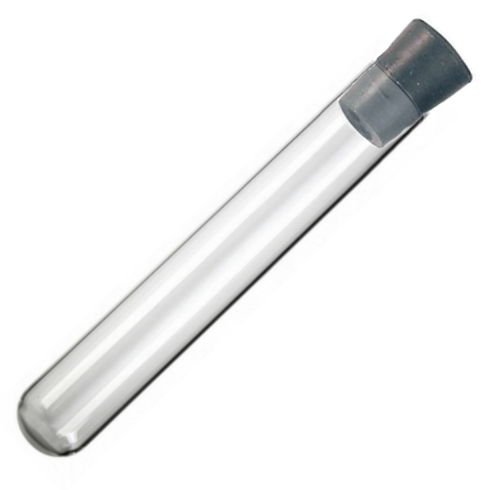5 Pack, 20 x 150 Rimless Glass Test Tubes with Rubber Stoppers