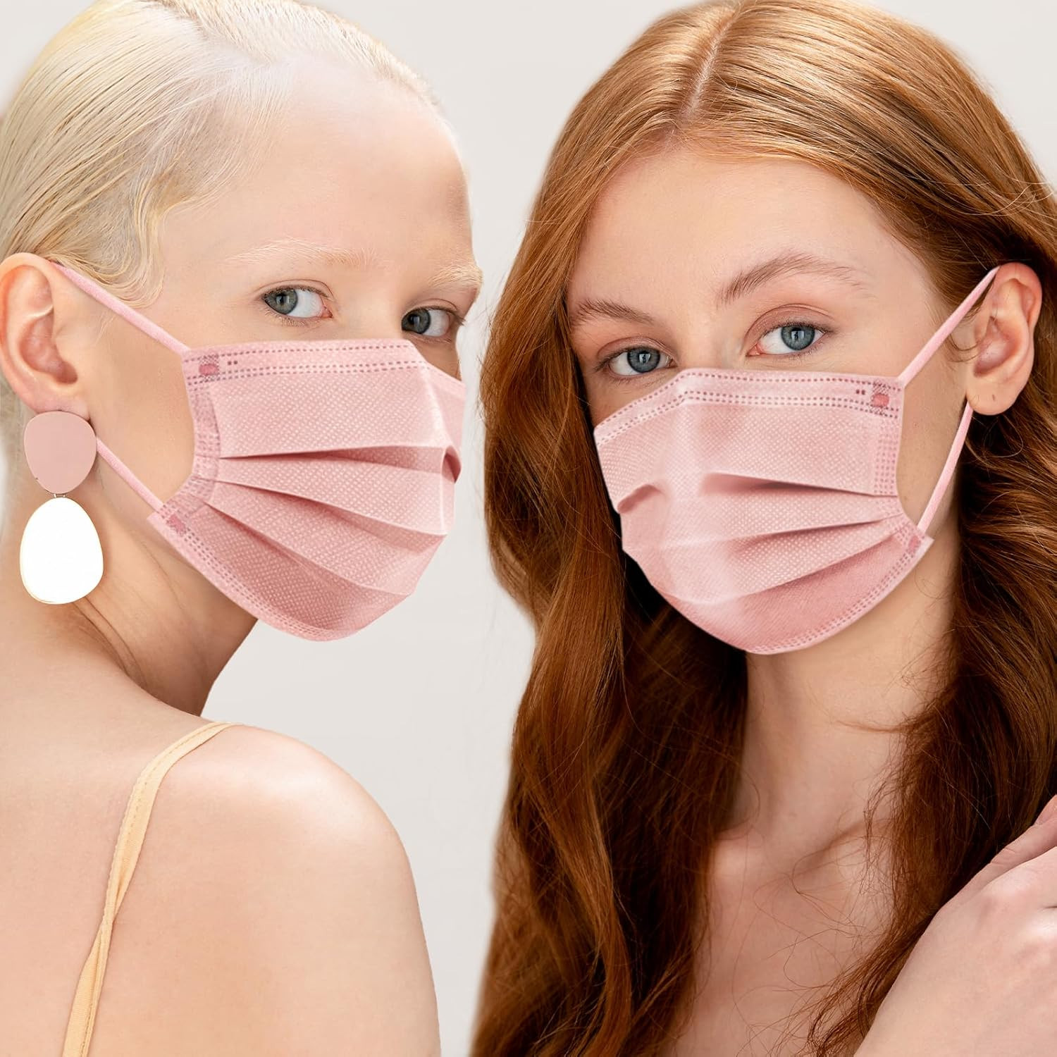 ZIYE 100 Pcs Non-Medical Disposable Face Masks – Breathable Non-Woven Maskial Mo