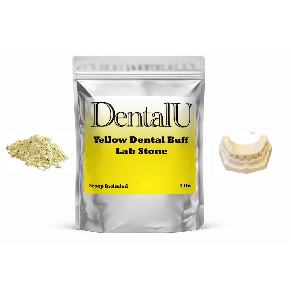 1 – 5 LBS Dental Yellow Buff Stone Dental Labs – All Purpose Compound – Scoop