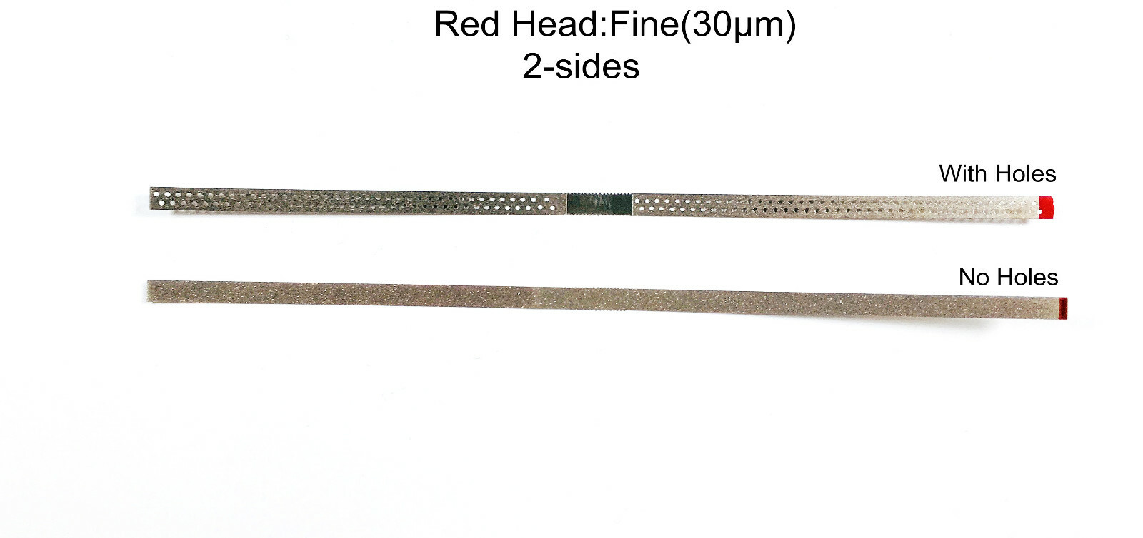 Dental Polish Surface Diamond Sand Strip Interproximal Enamel 2-Side Red 30um