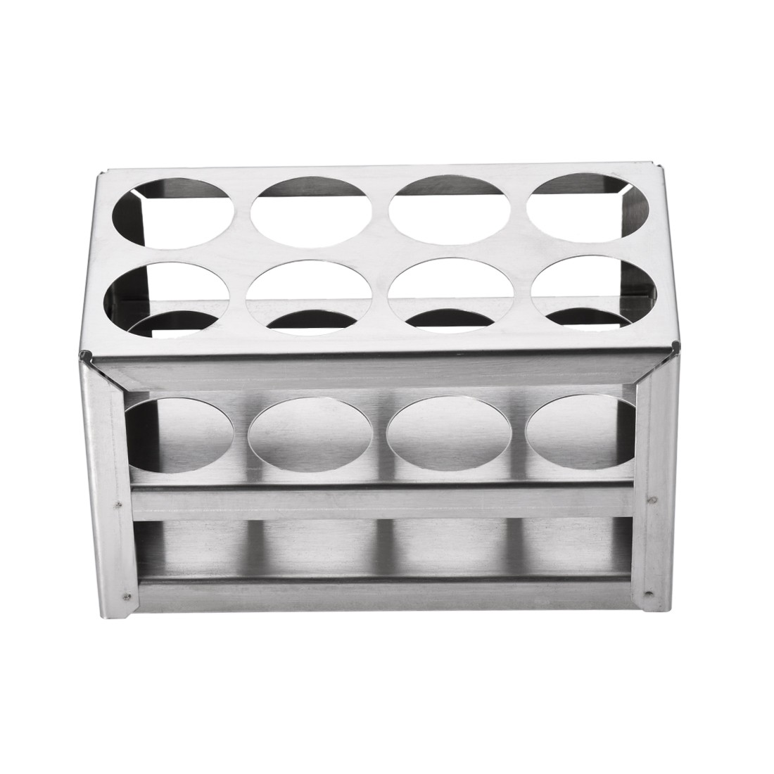 8 Hole 3 Layers Test Tube Holder for 26-30mm Tube Lab Stand Rack Stainless Steel