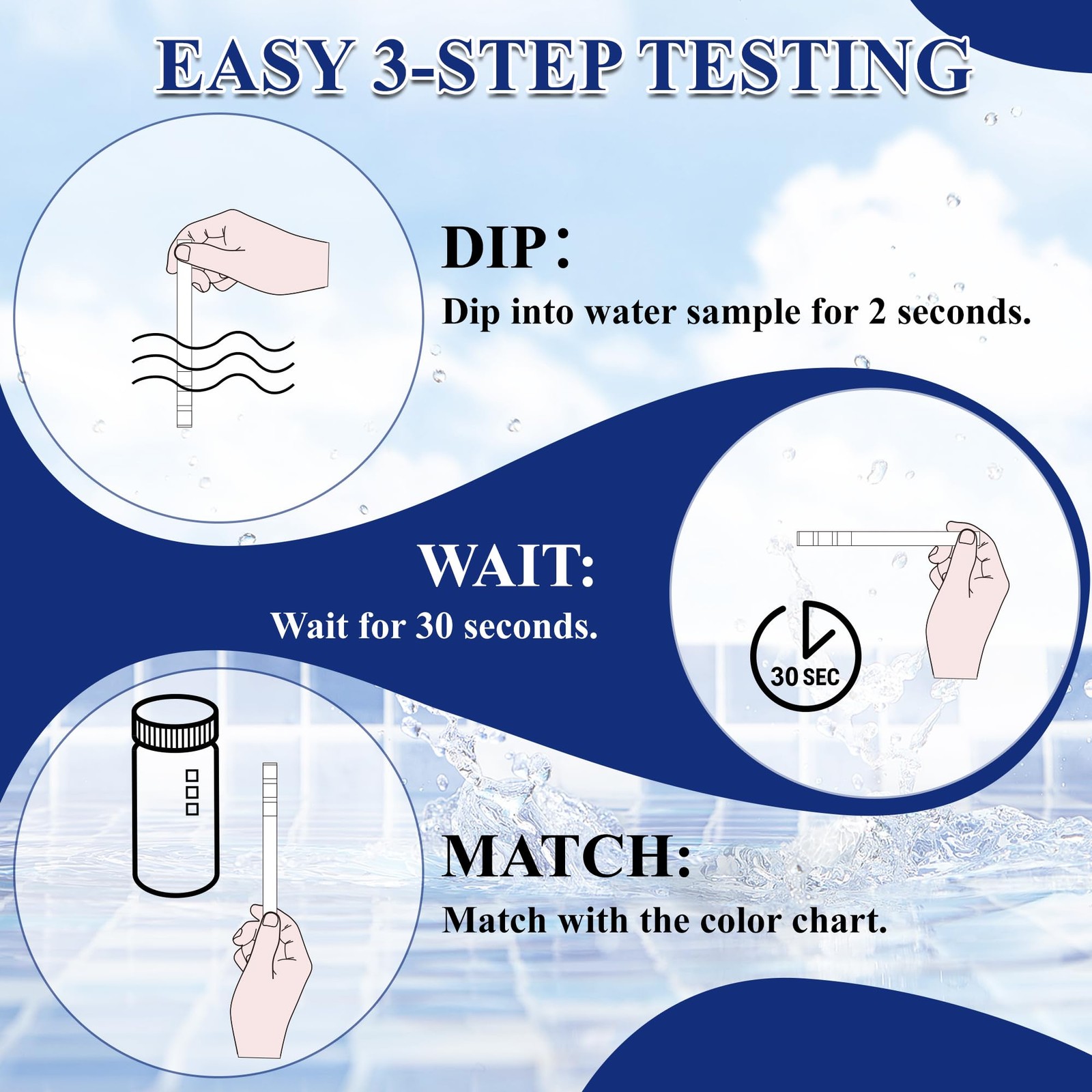 Drinking Water Test Kit 21 in 1, 150CT Testing Strips for Home Tap