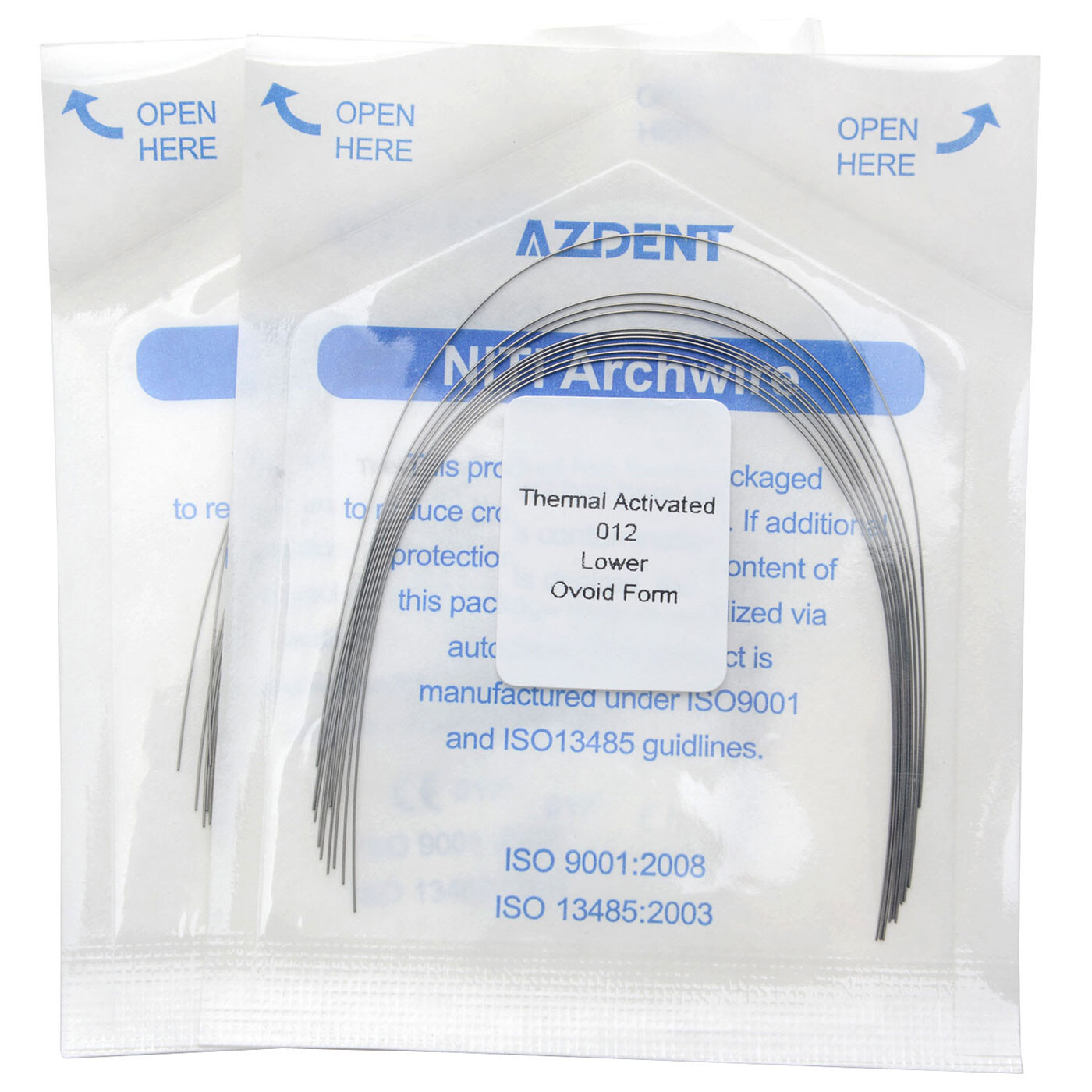 Dental Ortho Super Elastic Niti Arch Wire Round Ovoid Form for Bracket Braces CE