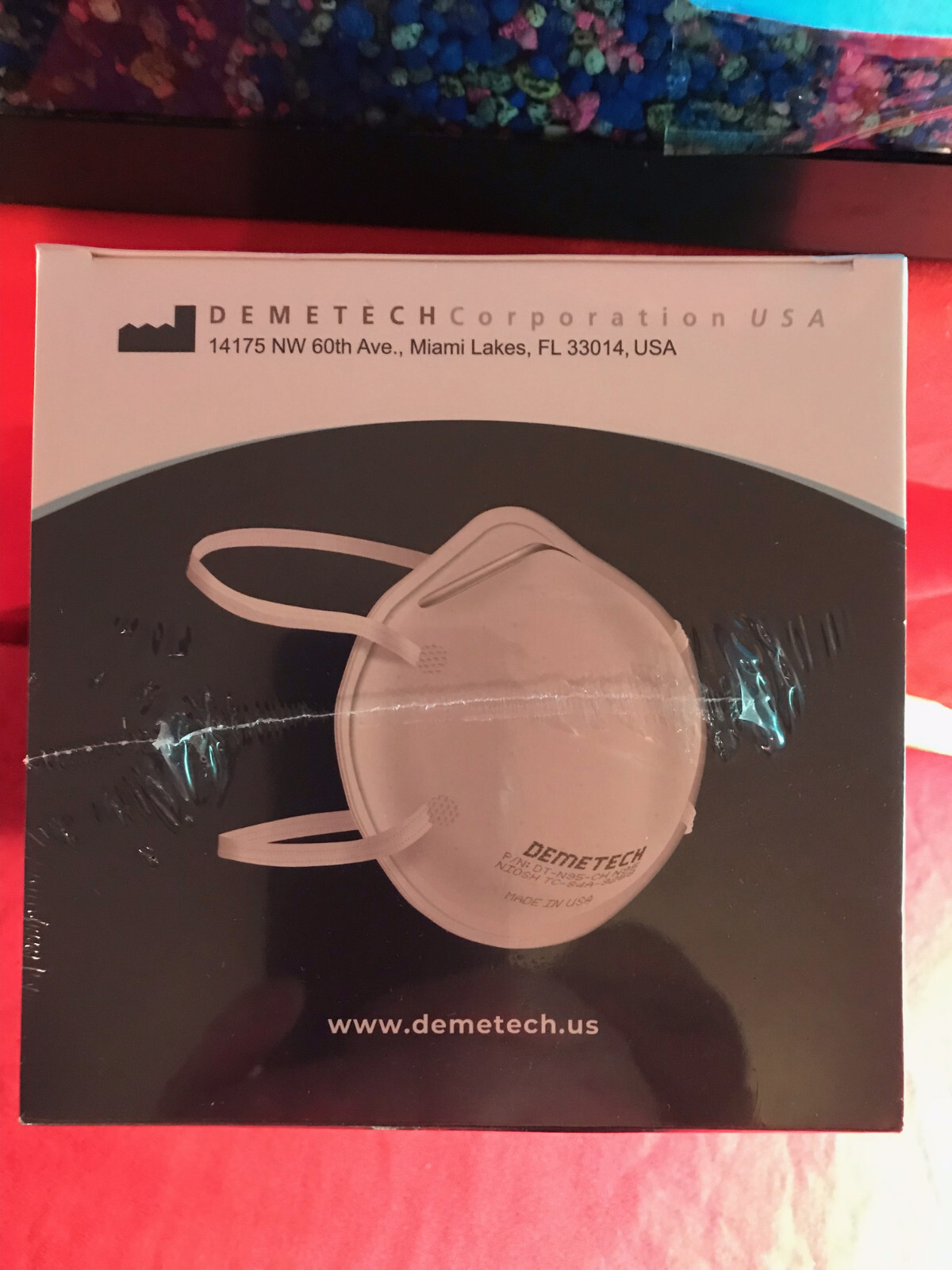 N95 Particulate Resperator DemeTECH Brand Sealed 20 Pack
