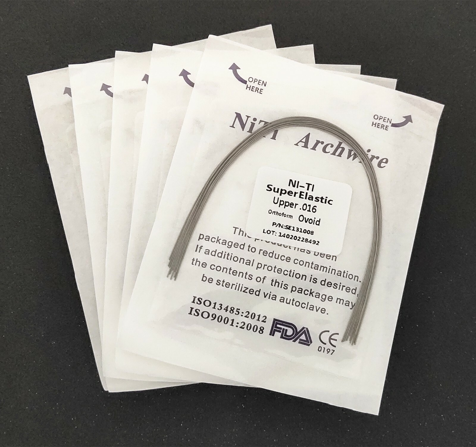 20Pks/200Pieces Dental Round Super Elastic Niti Arch Wires Ovoid Orthodontics