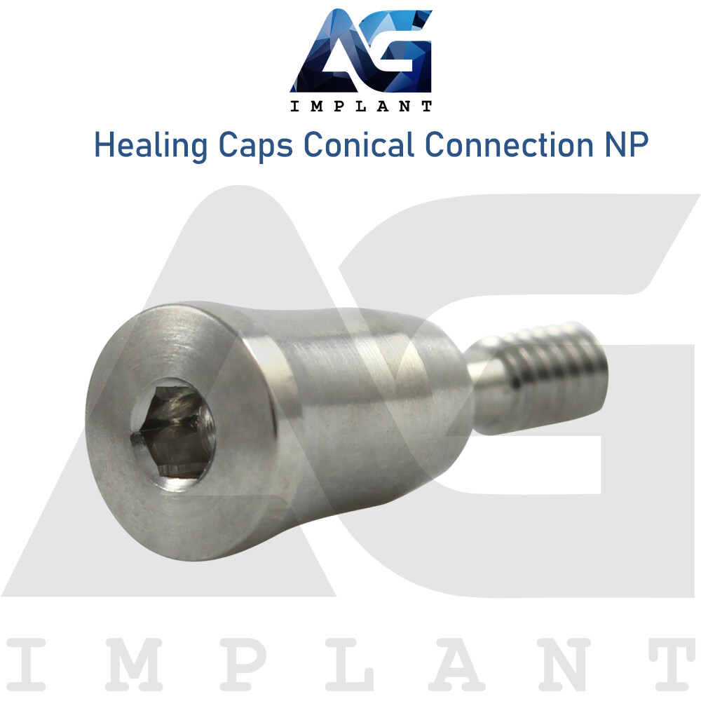 5 Healing Cap Conical Connection NP Titanium Dental 2.25mm Fit Nobel Active