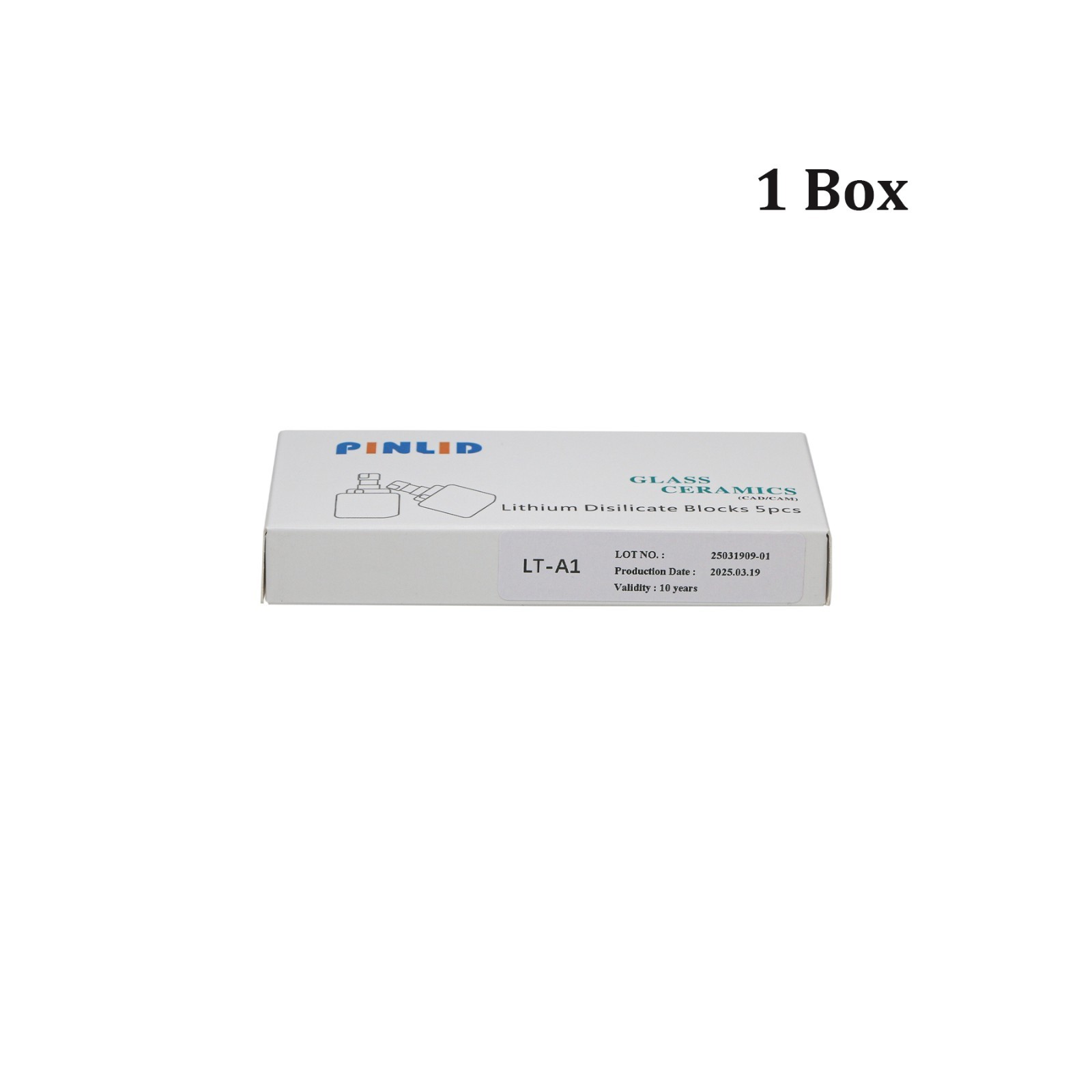 US Emax CAD C14 Dental Lithium Disilicate Block CEREC LT-A1 CAD/CAM Milling 5Pcs