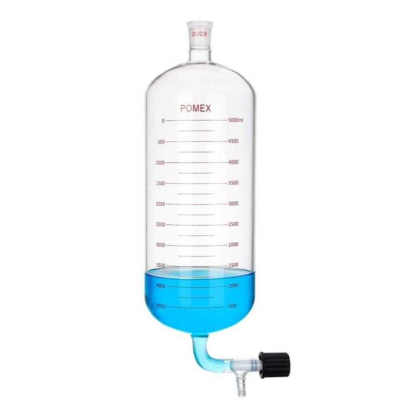 100ml-500ml Double-Layer Distillation Receiving Bottle Glass with Piston