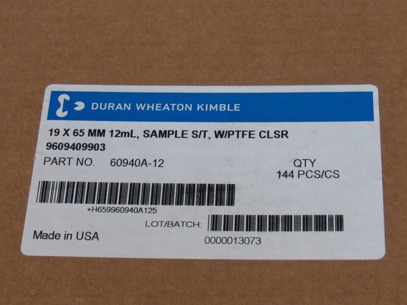 * 144 PCS: New DWK/Wheaton 12mL Clear Sample Vials w/ Screw Caps 60940A-12