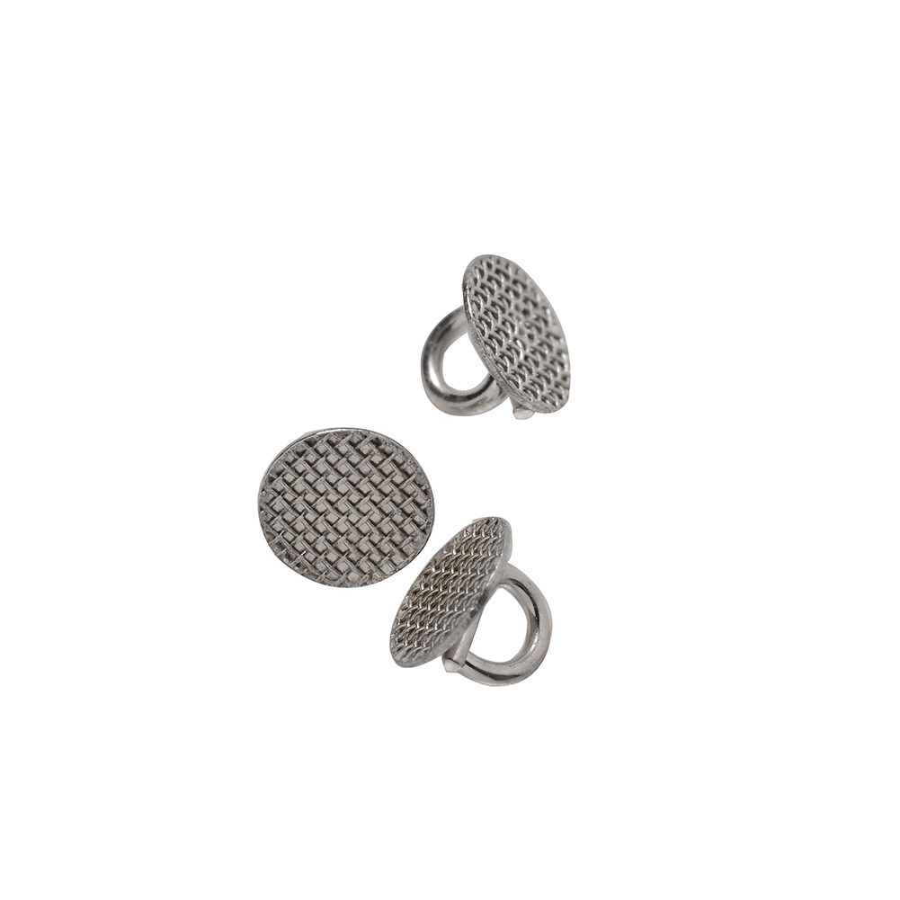 10Pc Dental Orthodontic Lingual Buttons Round MIM Mesh Base Bondable EASYINSMILE