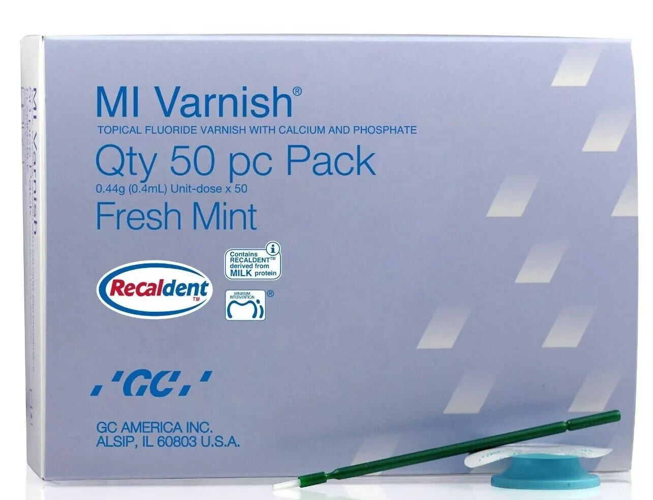 GC MI Varnish Bioavailable Calcium Varnish Fresh Mint/Strawberry 0.44g Unidose
