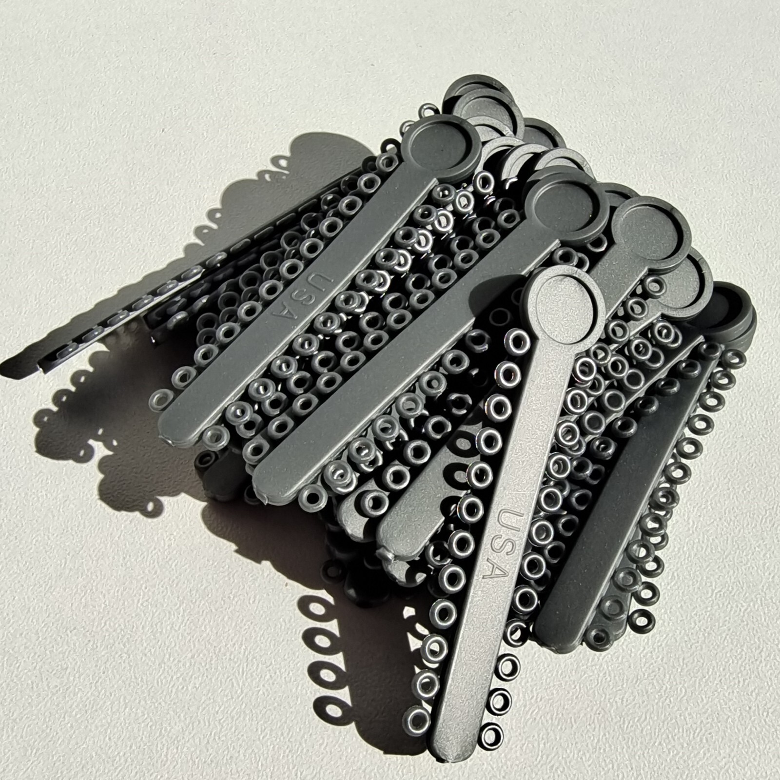 5Packs Dental Orthodontic Ligature Ties (Grey-Colored​）1008Pcs/Pack