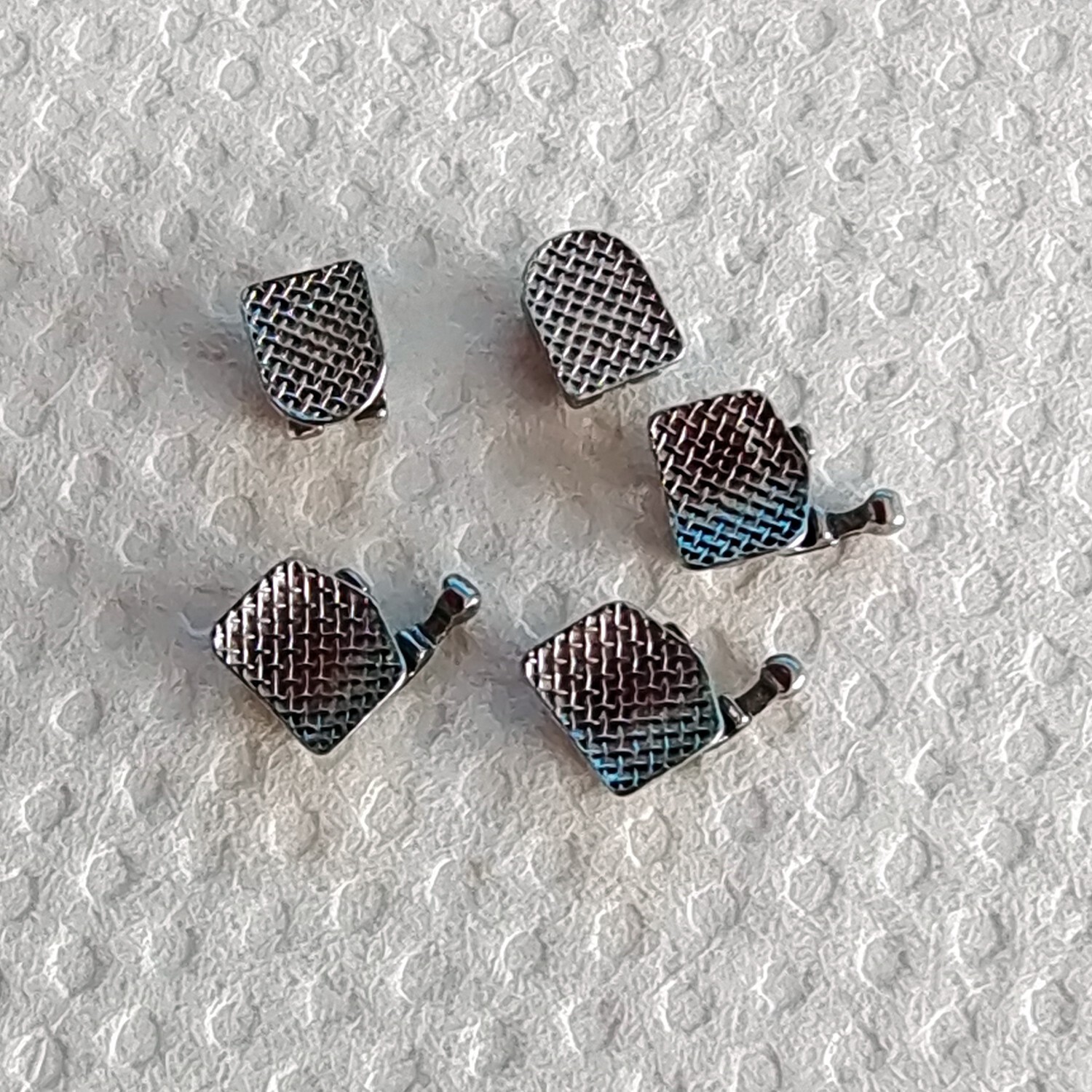 10 Packs Dental Orthodontic Metal Brackets Braces Mini Roth.022 Hooks 345