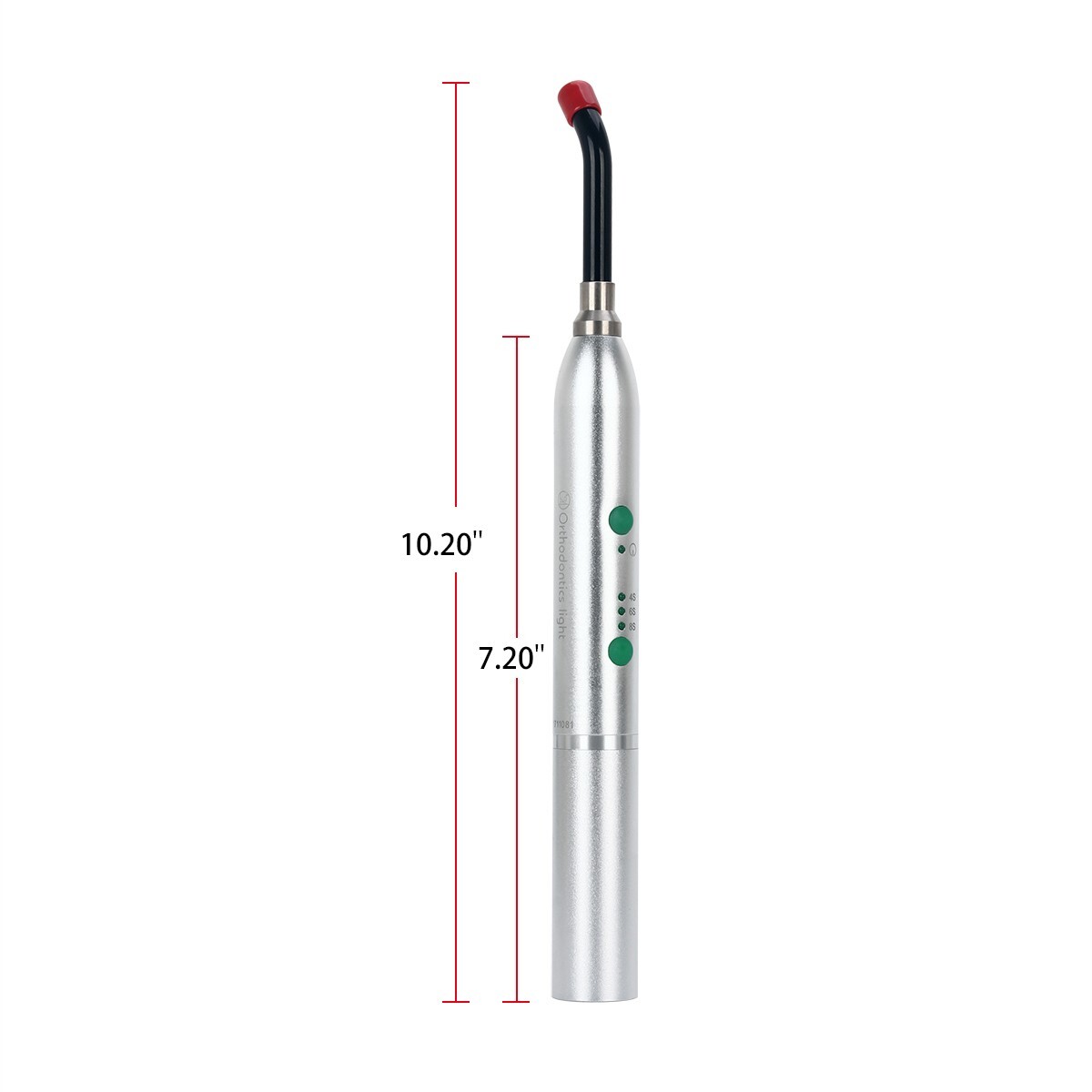 AZDENT Dental Wireless LED Curing Light Resin Cure Lamp 2700mw/c㎡ Silver