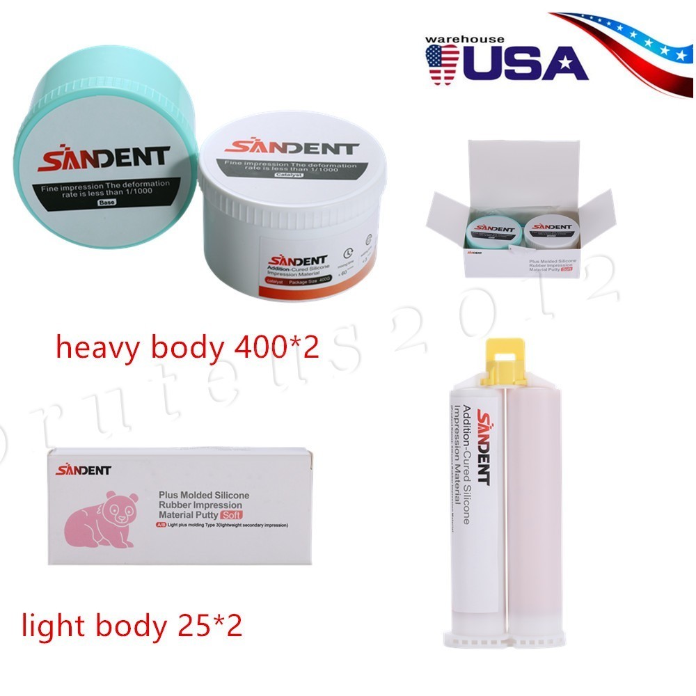 Dental Elastomeric Impression Putty Soft Silicone Material SANDENT