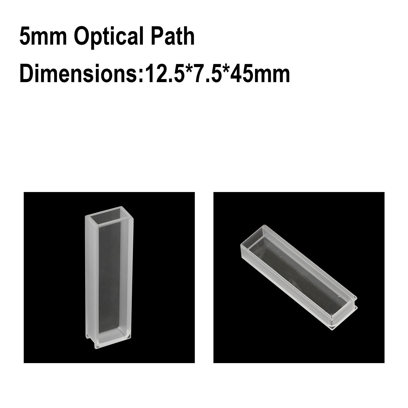 Quartz Cuvette Cuvette Workshop Laboratory 3.5ml Replacement 190-2500nm 2PCS