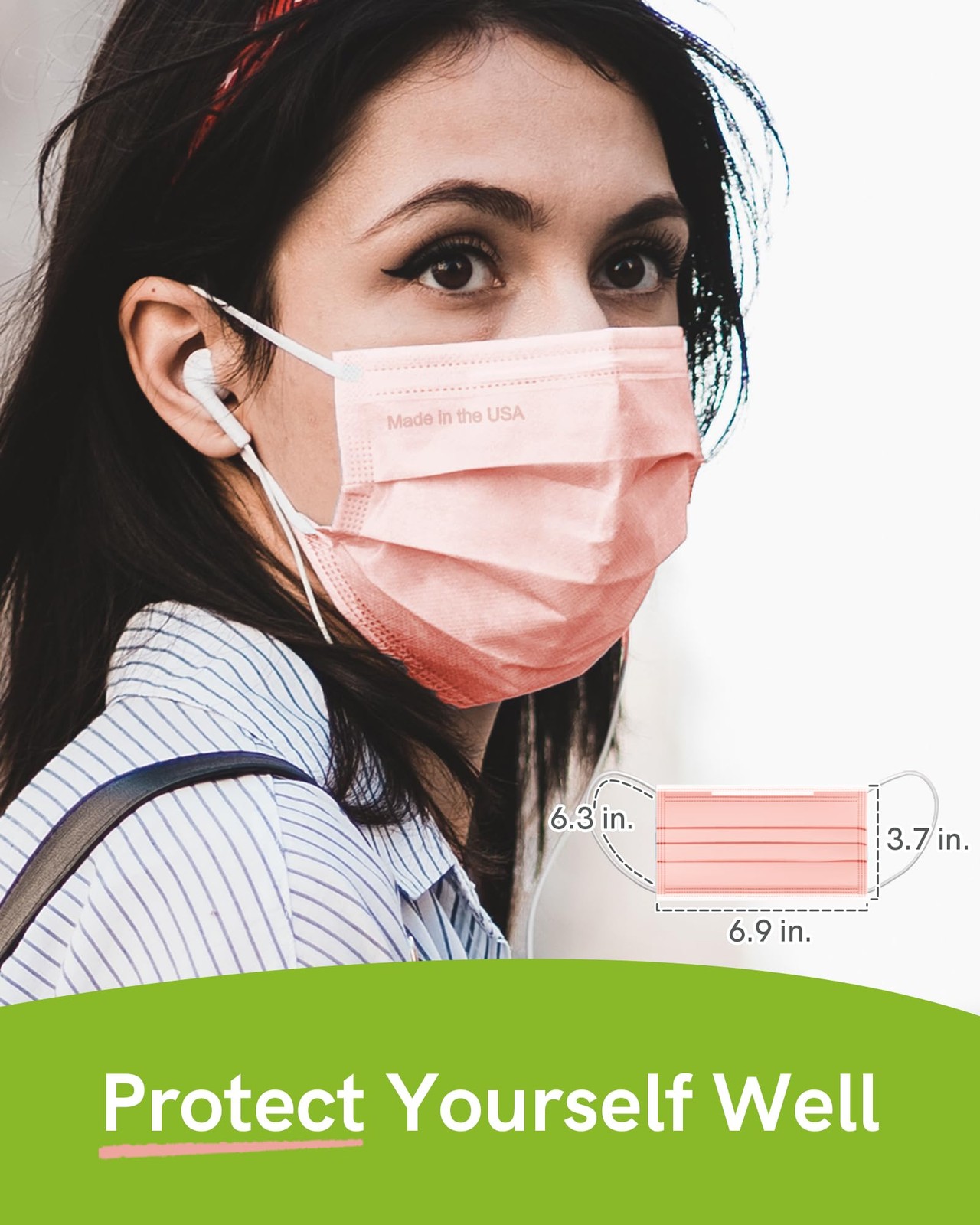 Disposable Masks, 3-Ply ASTM Level 3 , FSA/HSA Eligible, Breathable & Comfort…