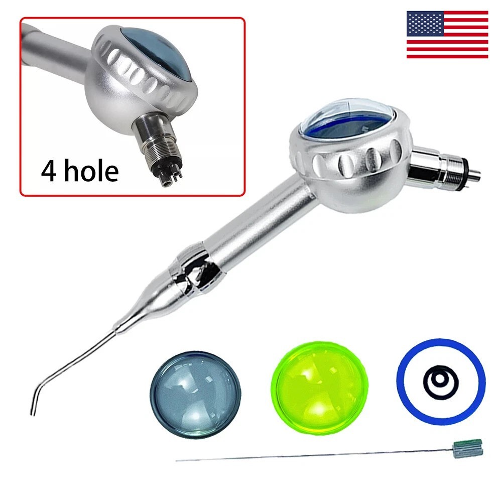 2/4 Holes 135ºC Dental Air Flow Teeth Polisher Handpiece Hygiene Prophy Jet