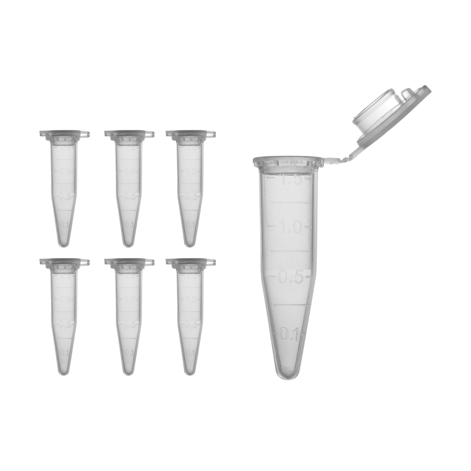1.5mL Polypropylene Micro Centrifuge Tubes, Flip-Cap Tube with Frosted Area