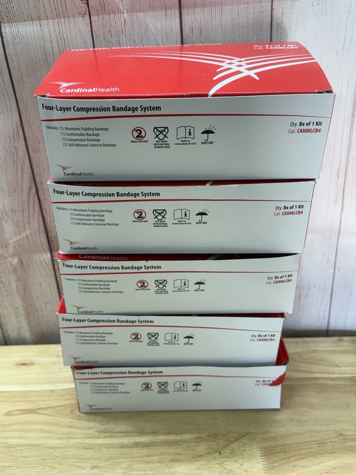 LOT 5x – Cardinal Health Four-Layer Compression Bandage System CAHMLCB4 NIB