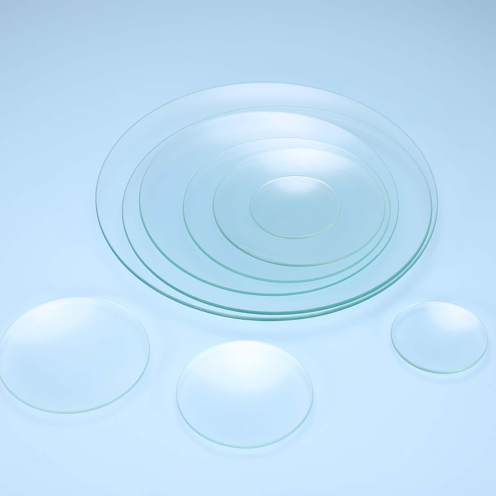 200mm/7.9 Inch Diameter Watch Glass, 3 Pcs High Transparent Smooth Edges