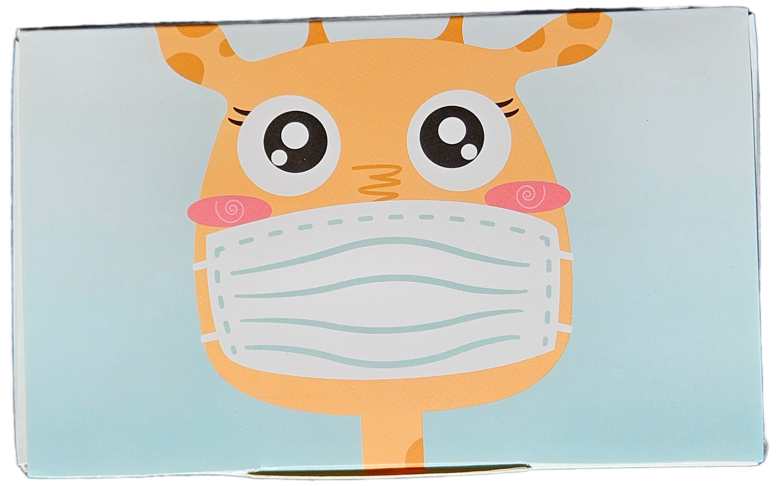 50 Kids Face Masks – 3 Layers, Disposable, White (1 Box)