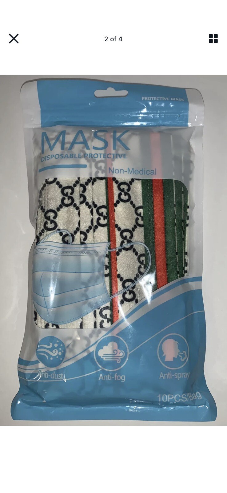 3 Layers Breathable Disposable Face Mask 10 Pack – Made in USA