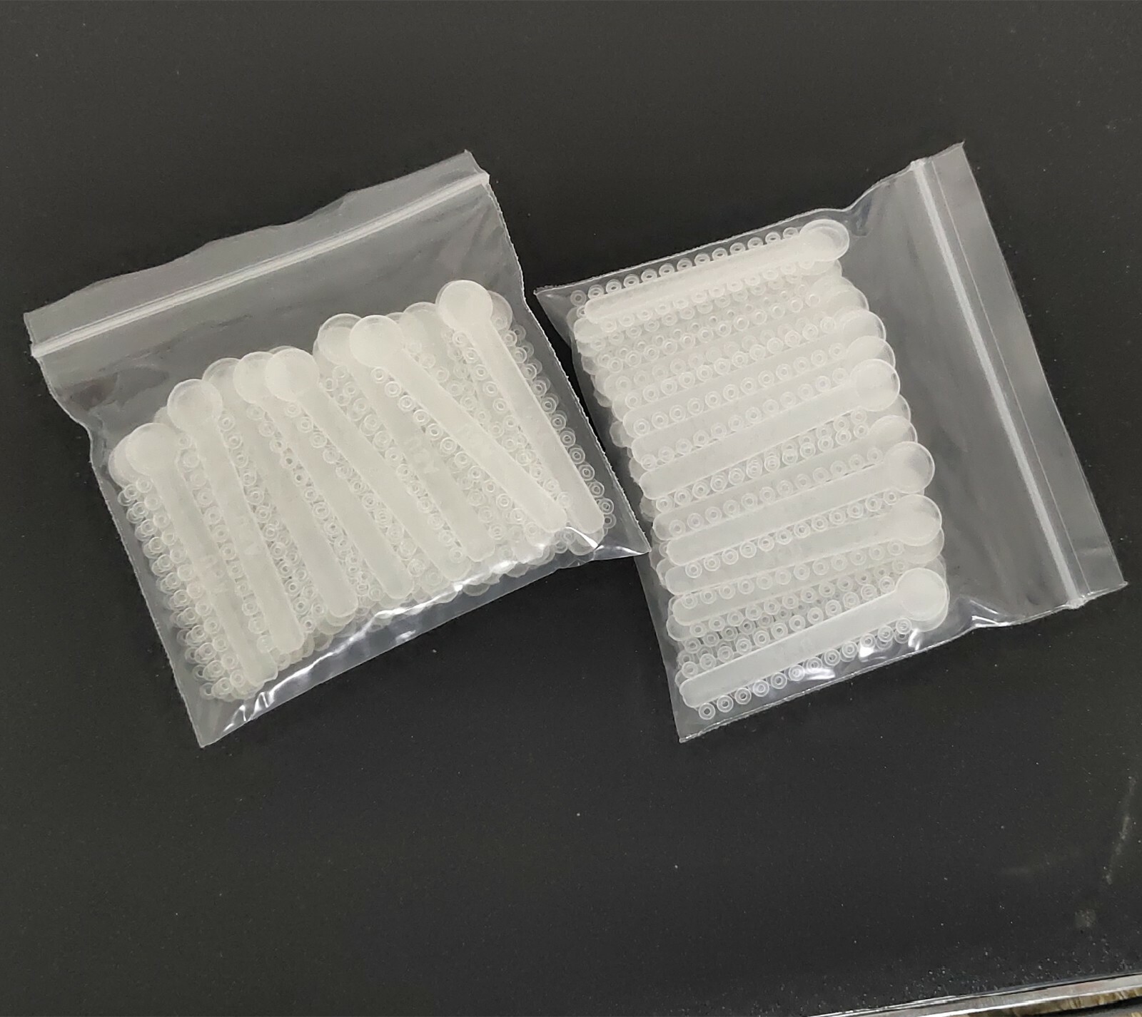 2 Packs Dental Clear Elastic Ligature Ties Rubber Bands Transparent 1008Pcs/Pack