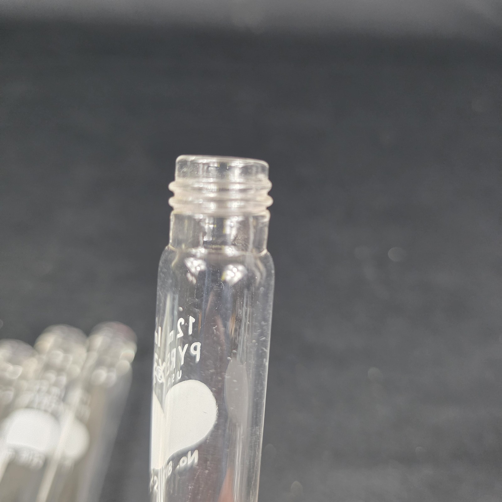 PYREX 12ml Glass Centrifuge Tubes No. 8122 Conical Bottom Screw Cap Lab 12 Pack