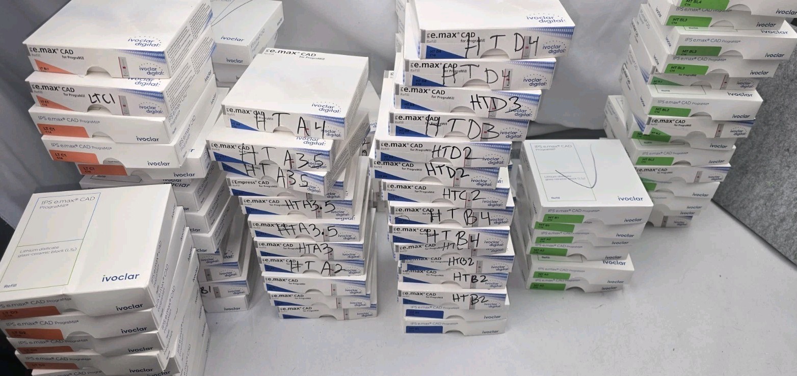 Ivoclar Digital IPS E.Max CAD Refill For PrograMill Multiple Sizes C14-L12-C16