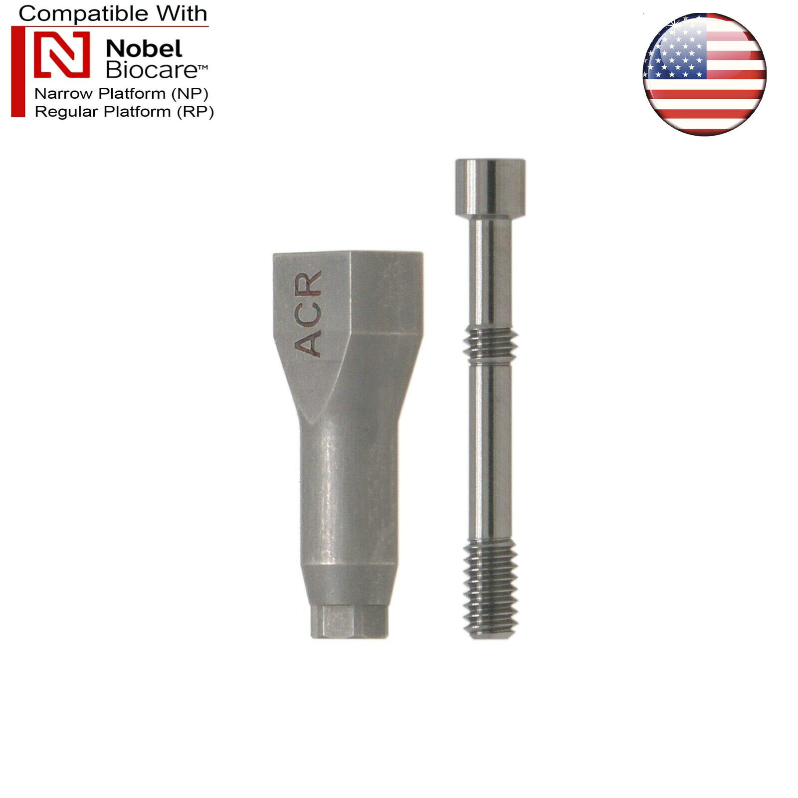 US Dental Nobel Active NP/RP Impression Transfer Coping Open Close Tray Analog