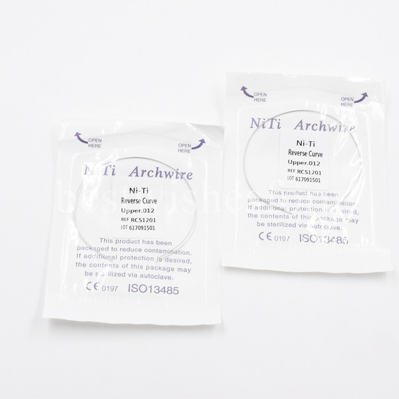 Dental Ortho Archwires Reverse Curve Niti Round Wires With Constant Elasticit