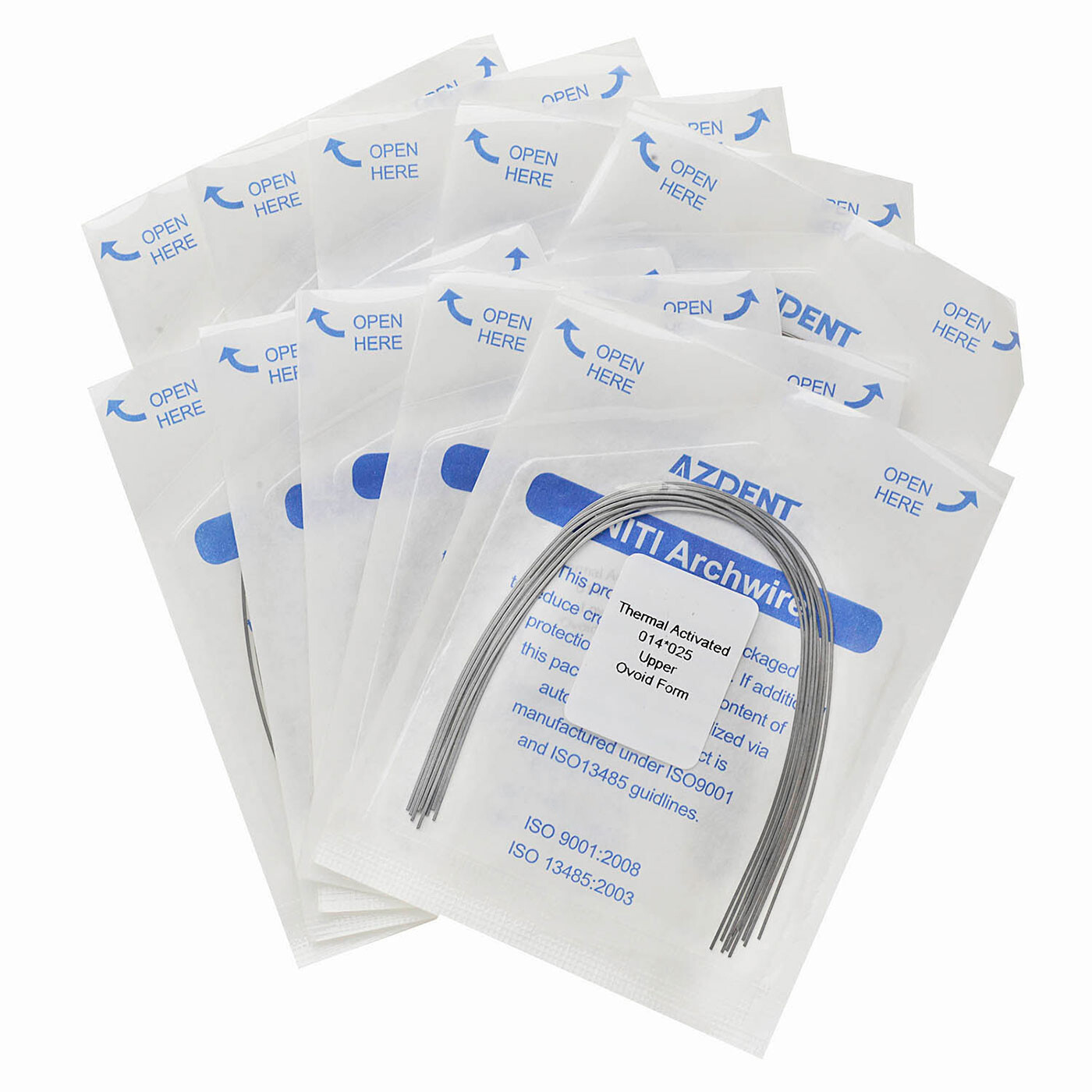 10bags Dental Ortho Arch Wire Niti Rectangular Heat Thermal Activated ALL Size