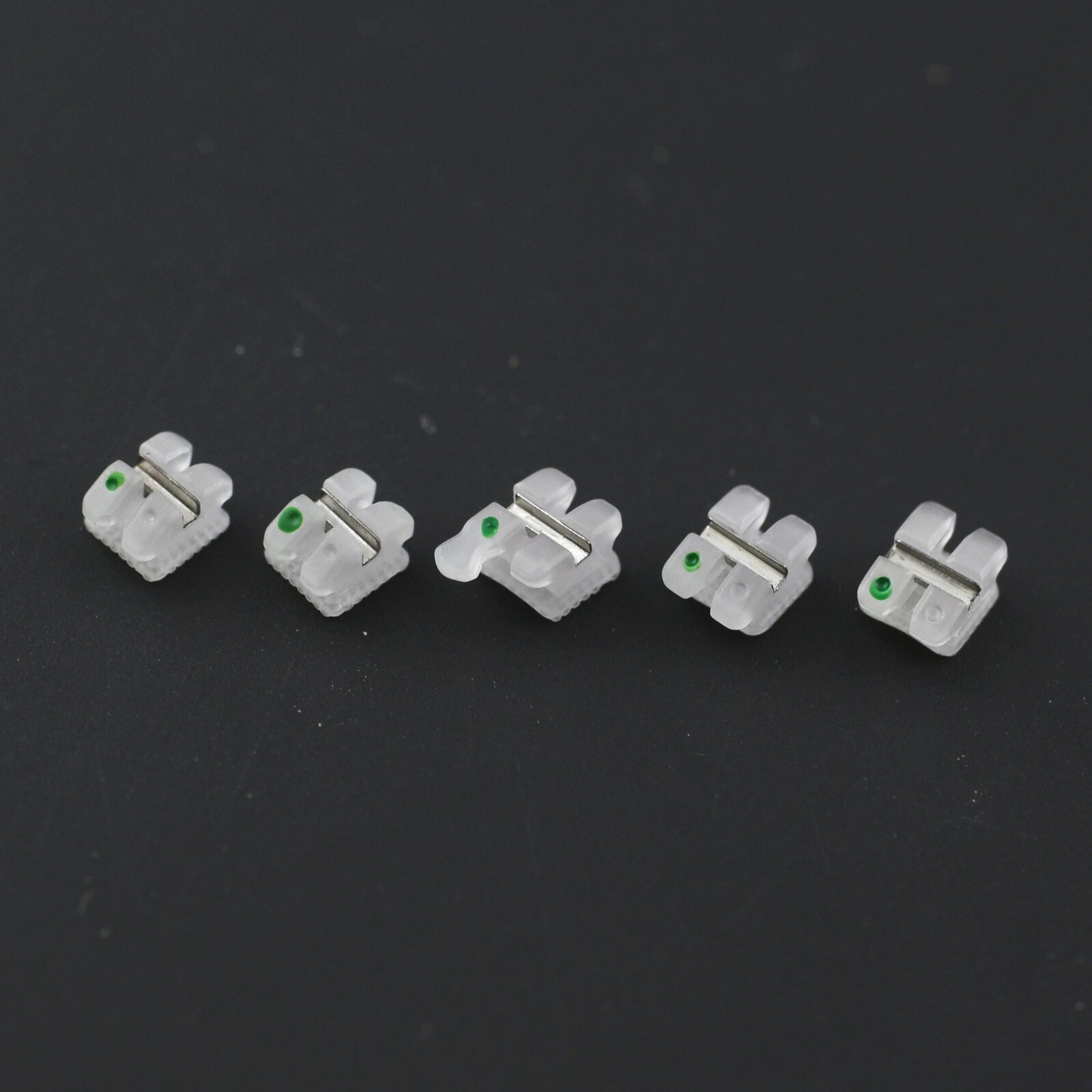 Orthodontic Bracket Ceramic Metal Slot Aesthetic Braces Roth 018 022 3M Clarity