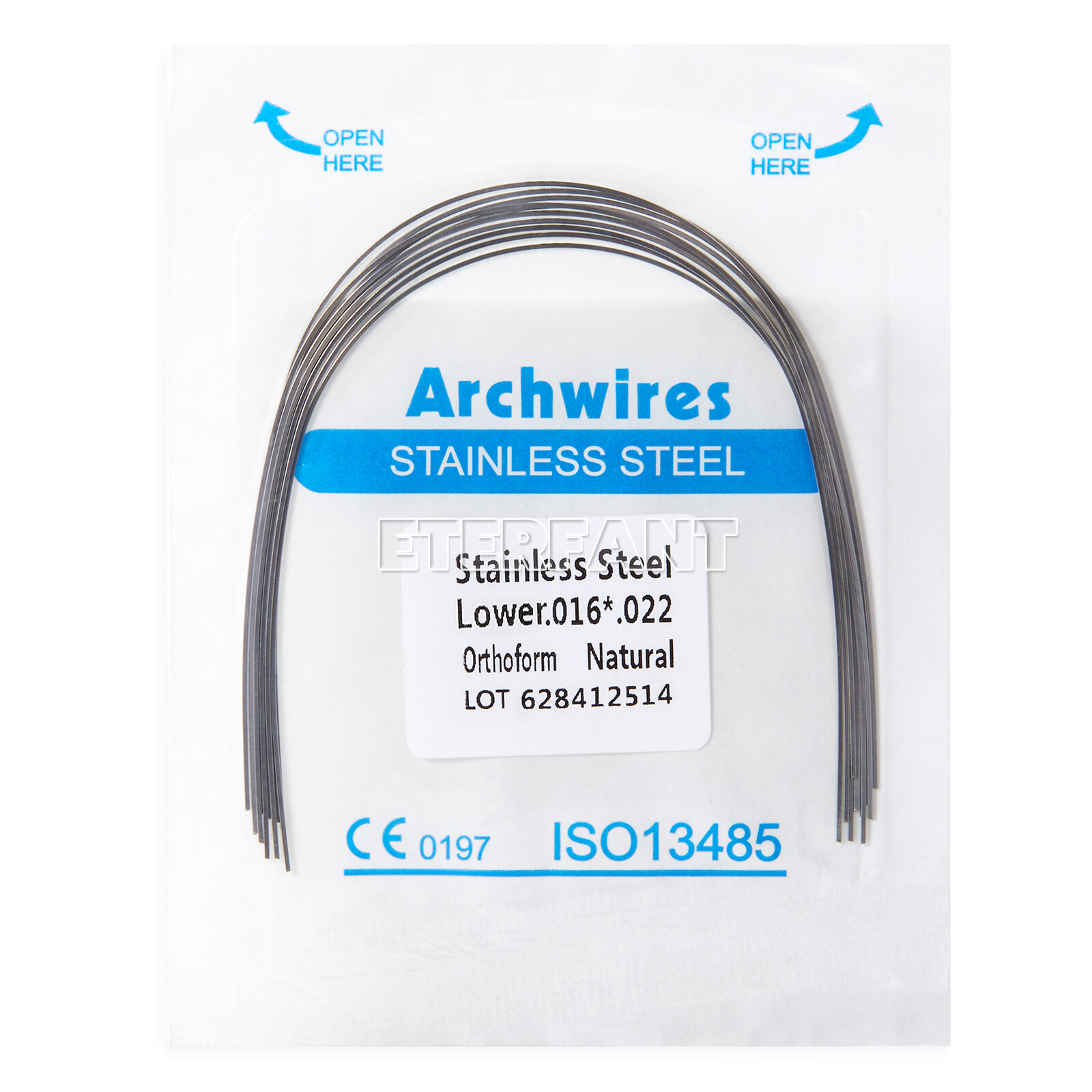 0.99/pack ETERFANT Dental Orthodontic Arch Wire Rectangular NiTi/Stainless Steel