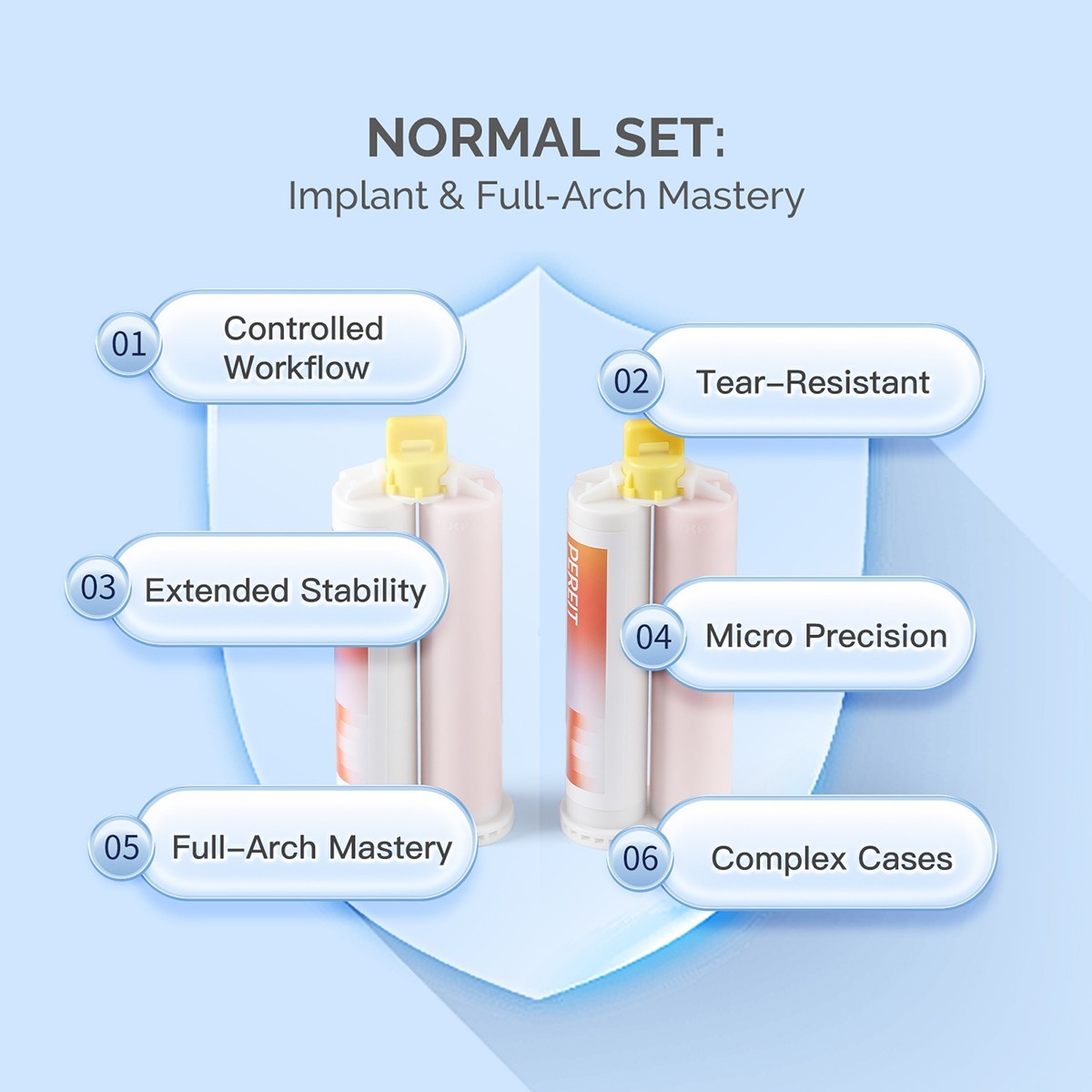 Dental Impression Material silicone Putty Normal Fast Set Heavy/Light Body