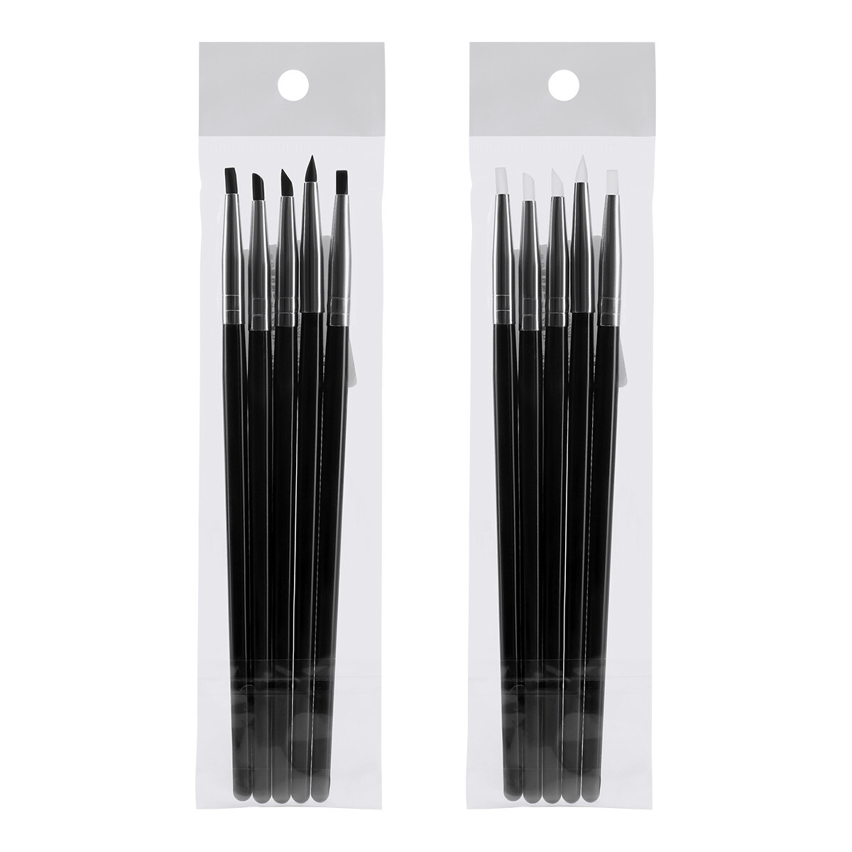 5pcs/Set Dental Composite Resin Porcelain Brush Pens Shaping Silicone Tooth Tool