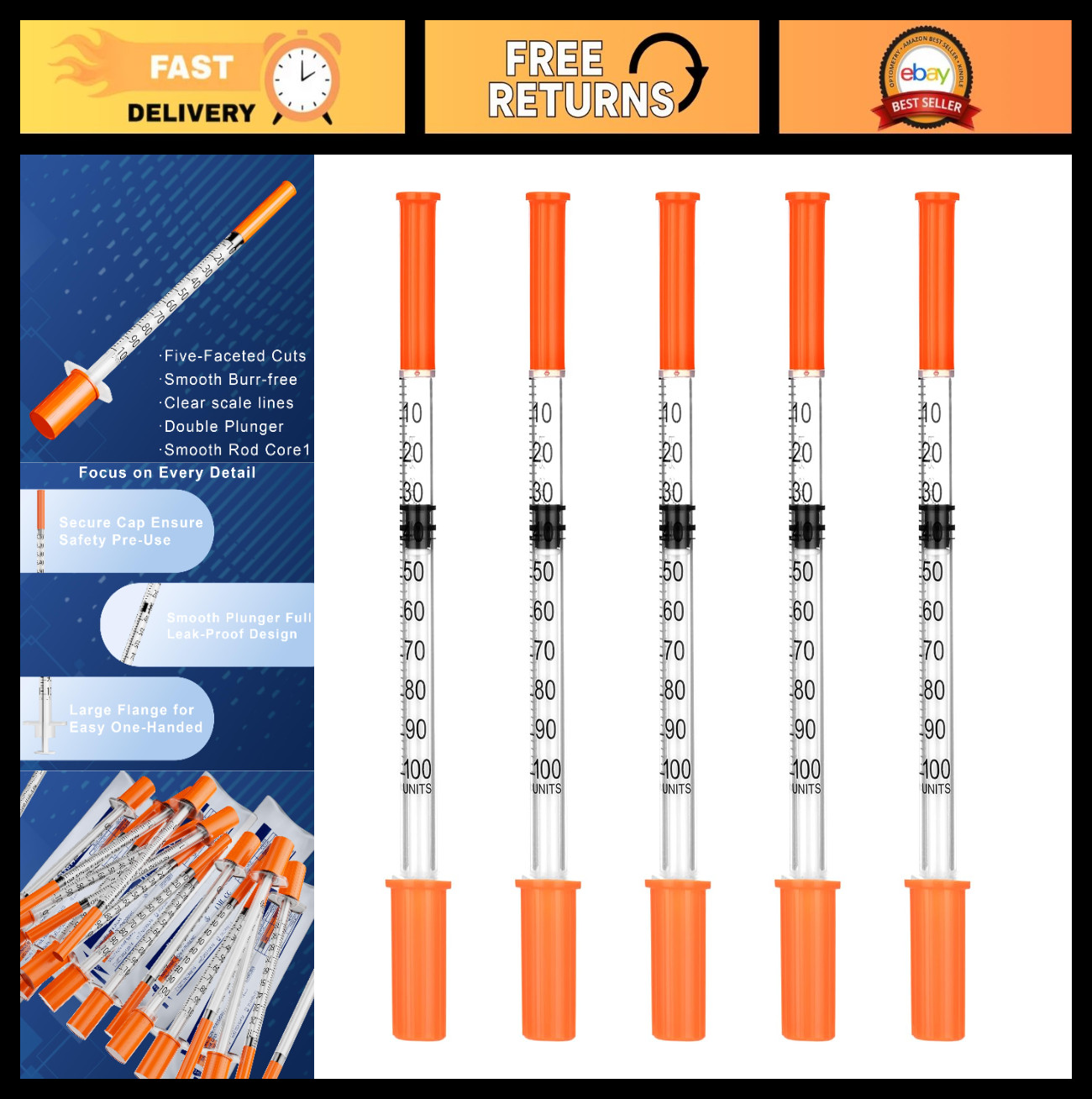 30Ga 1.0 cc/mL Lab Liquid Dispensing Needles, 5/16″ 8mm, Box of 100, Individuall