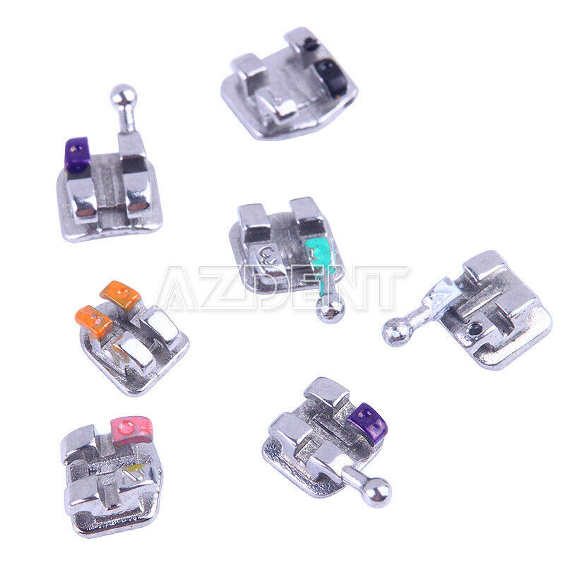 AZDENT Dental Orthodontic MIM Monoblock Brackets Braces Mini Roth MBT 018/ 022