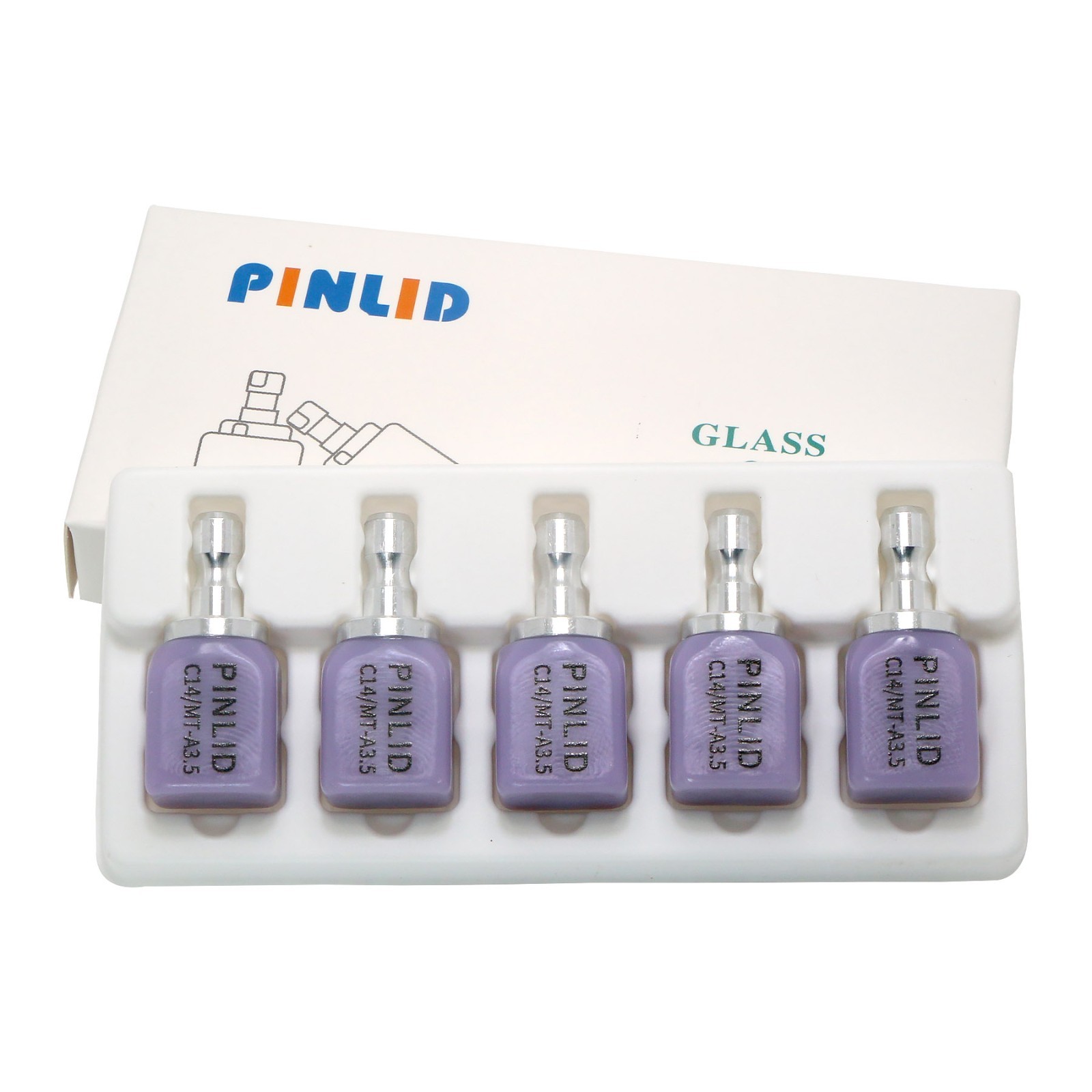 US Stock Dental C14 MT Lithium Disilicate Ceramic Blank For CEREC CAD/CAM