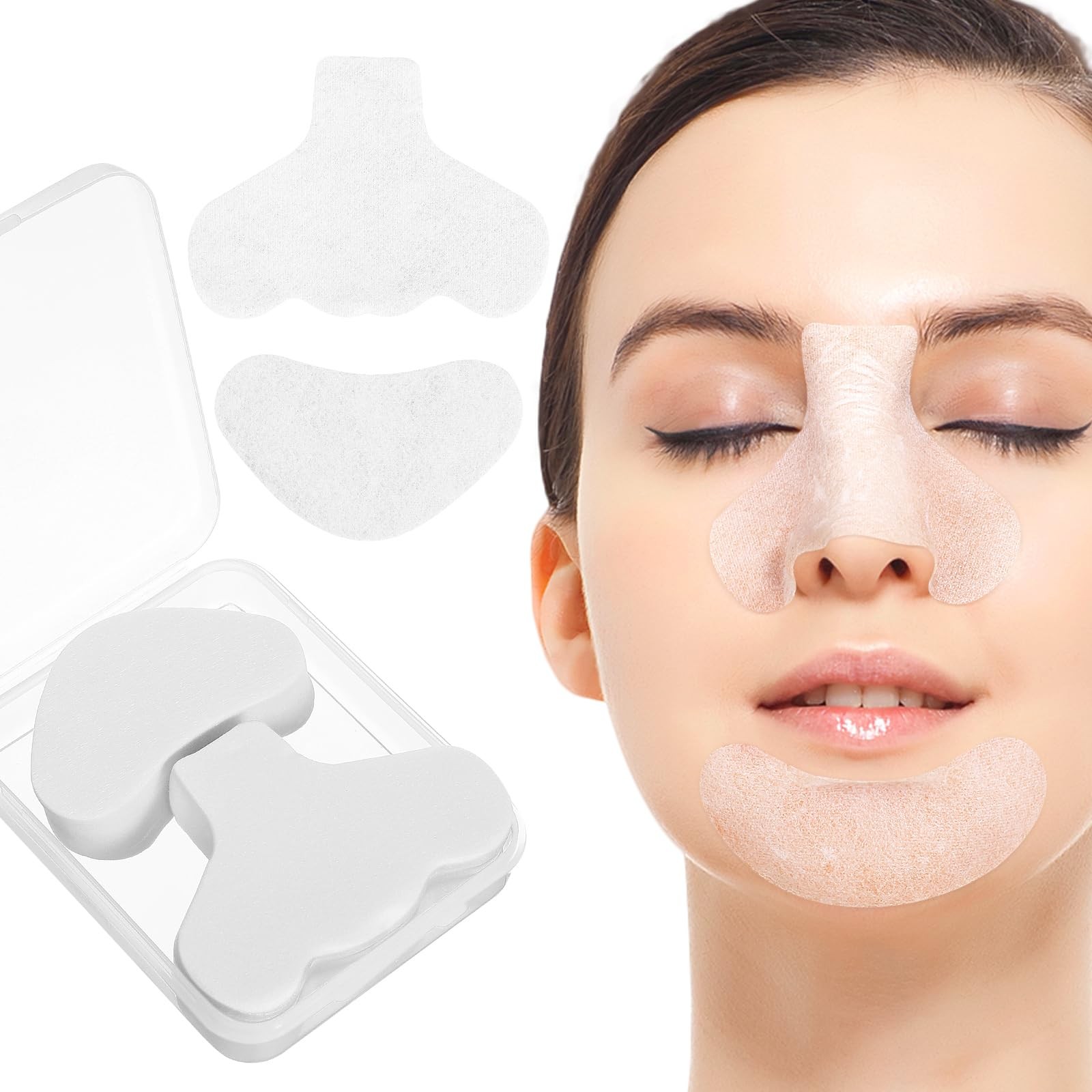 minkissy 200 Pcs Sticker Paper Nose Patches for 1 Count (Pack of 200), White