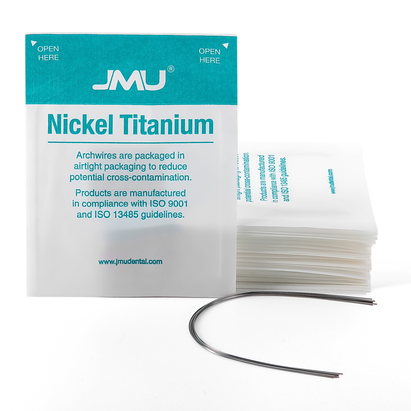 JMU 10PCS Ortho NiTi Super Elastic Arch Wire Full Size Natural Round/Rectangular