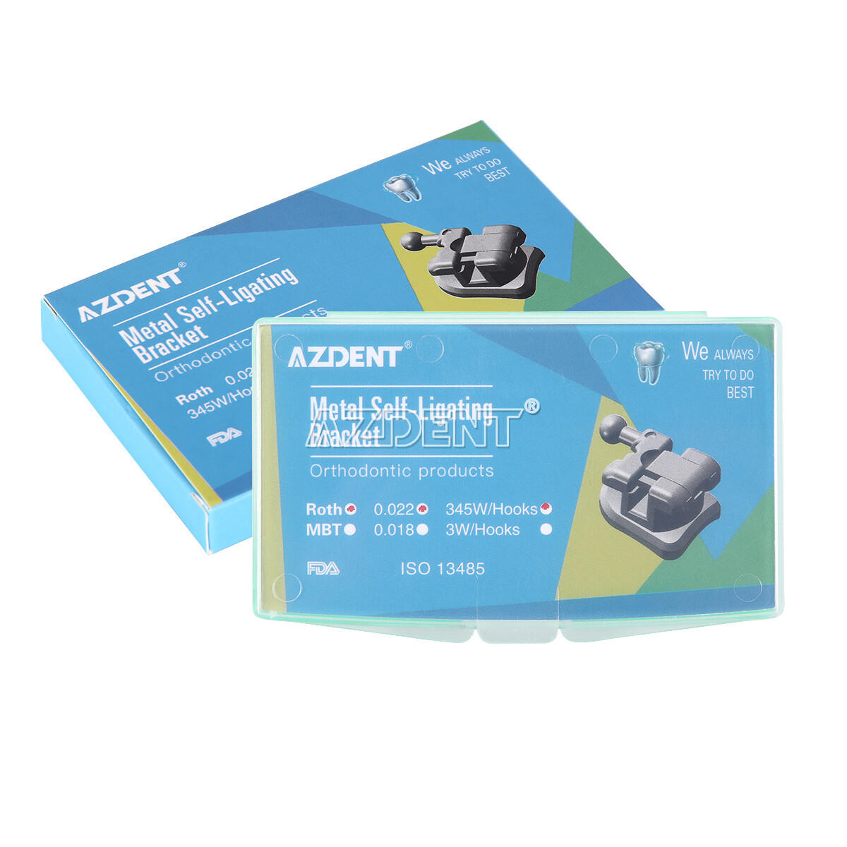 AZDENT Dental Ortho Super Elastic Niti Arch Wires Round /Self-ligating Brackets