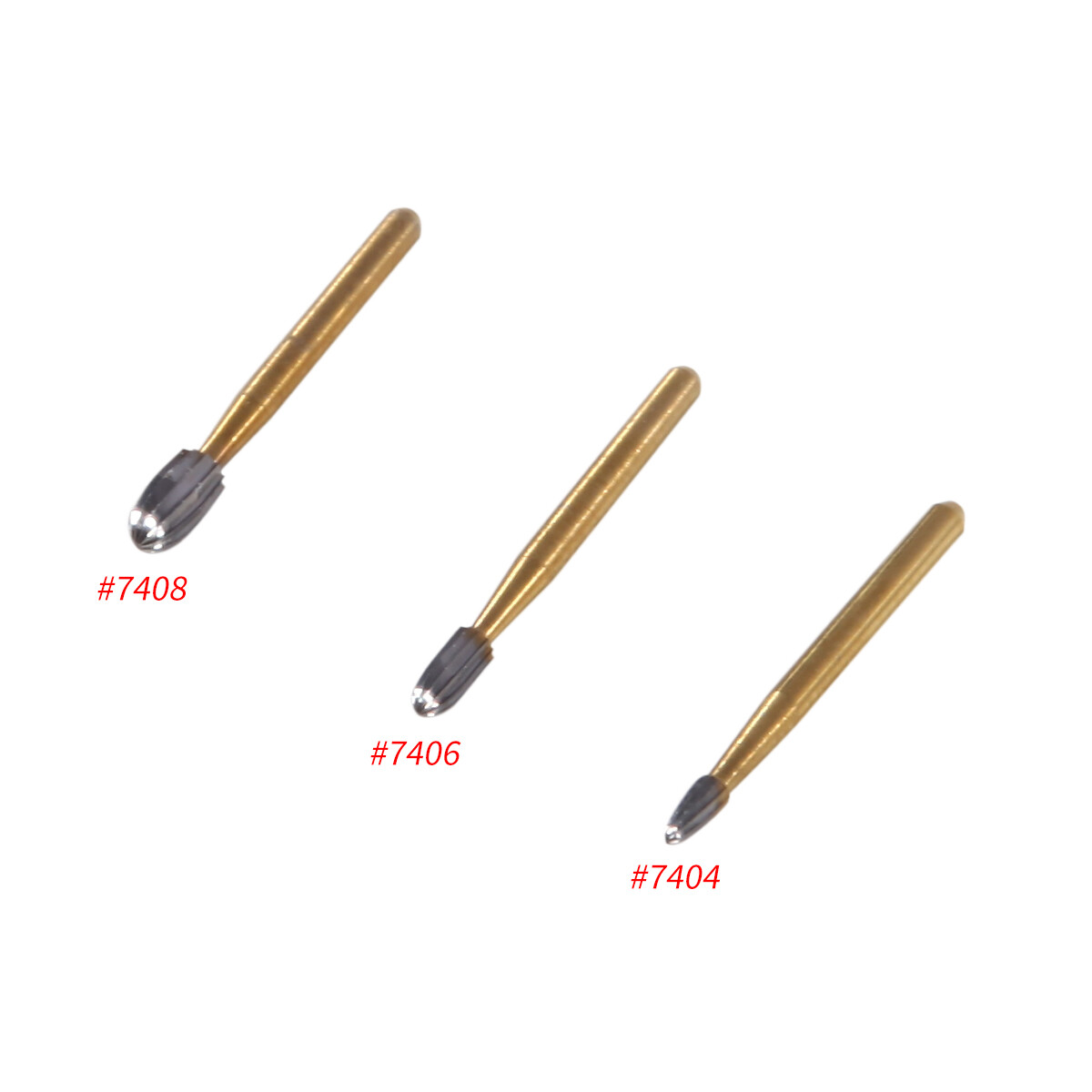 10PCS Dental Tungsten Carbide Burs FG Gold Trimming & Finishing High Speed