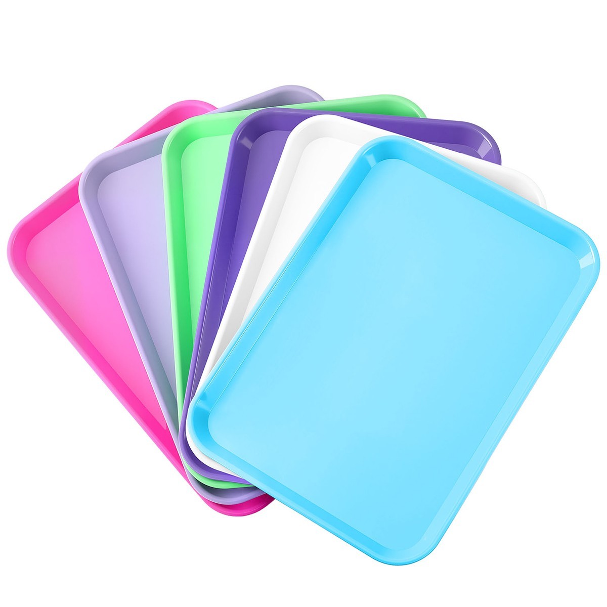 6Colors Dental Flat Set-Up Tray Autoclavable Instrument Procedure Trays