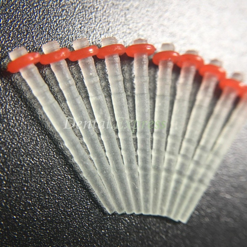 Dental Quartz Fiber Post Root Canal Pins Transparent Screw Post 1.2 1.4 1.6 1.8