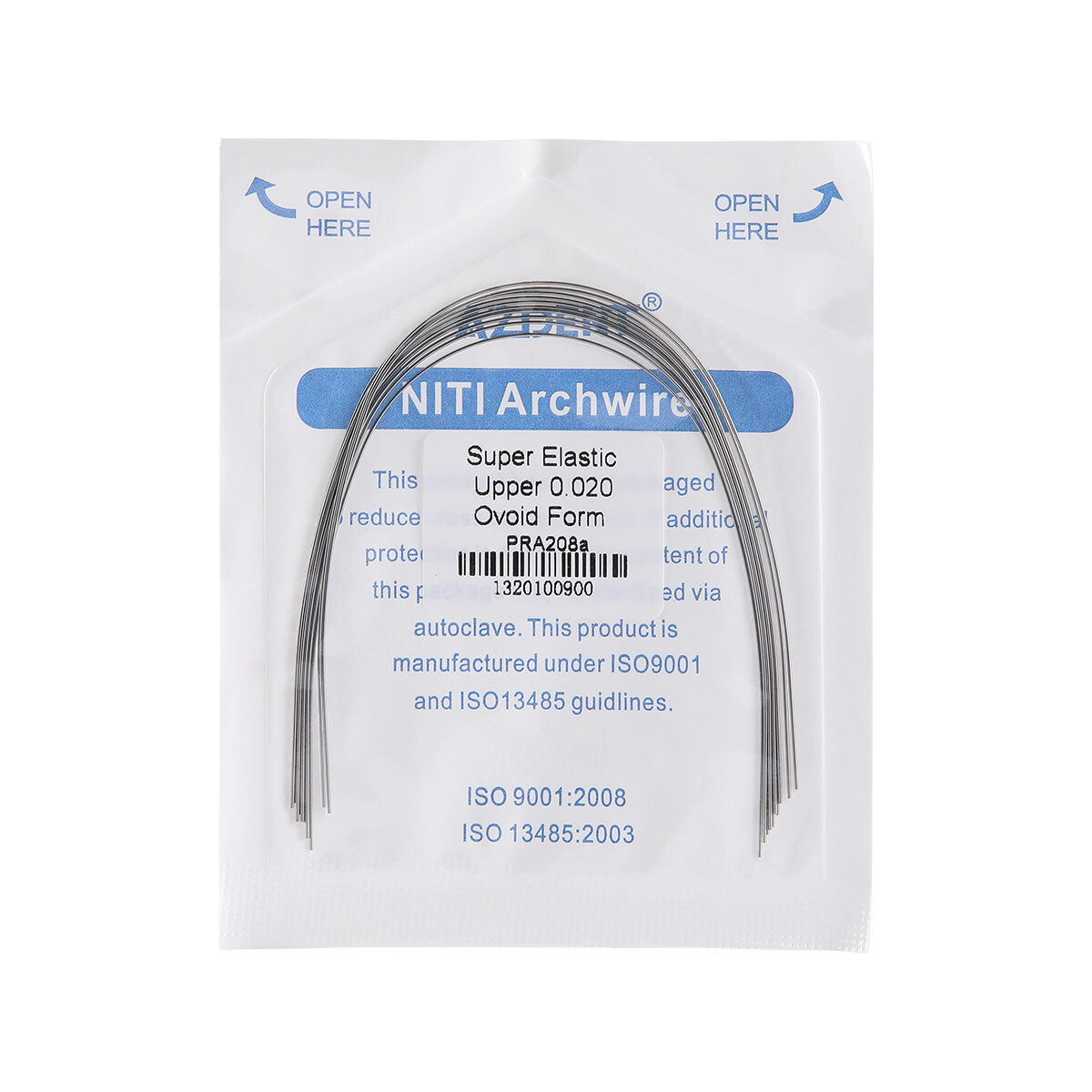 AZDENT Dental Orthodontic Ni-Ti Arch Wire Round/Bracket Braces Roth MBT Full Set