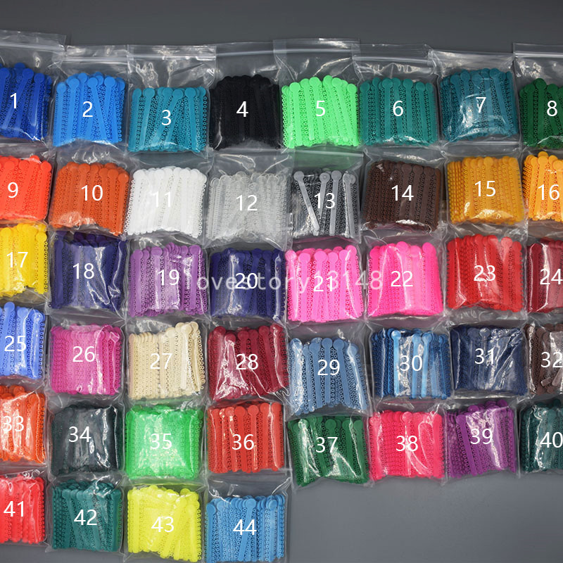 Dental Orthodontic Ligature Ties Rubber Bands 1008Pcs/ Pack 46 Colors For Choose