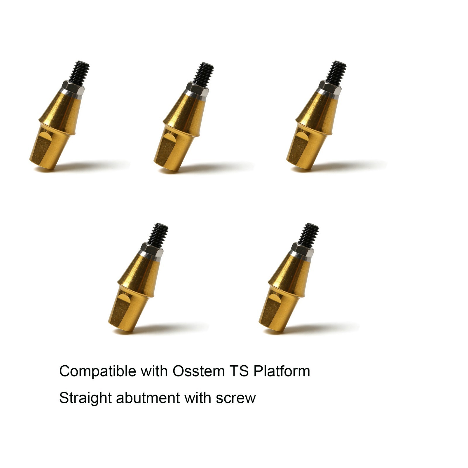 US Titanium straight abutment ti cemented abutment compatible Osstem Hiossen TS