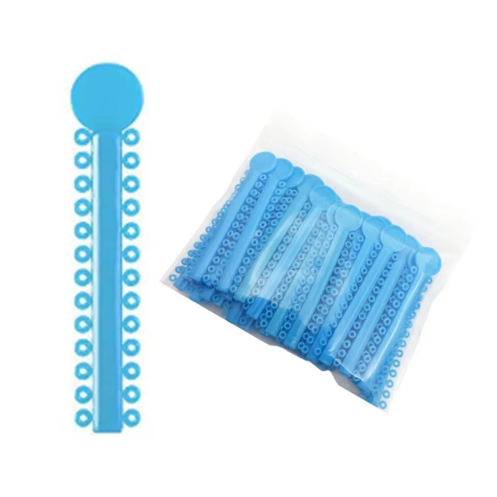Dental Orthodontic Braces Elastic Ligature Ties Rubber Bands Single/Double Color